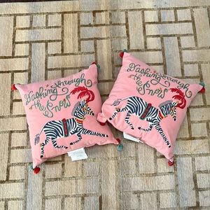 Opalhouse Holiday Embroidered Throw Pillow (set of 2)